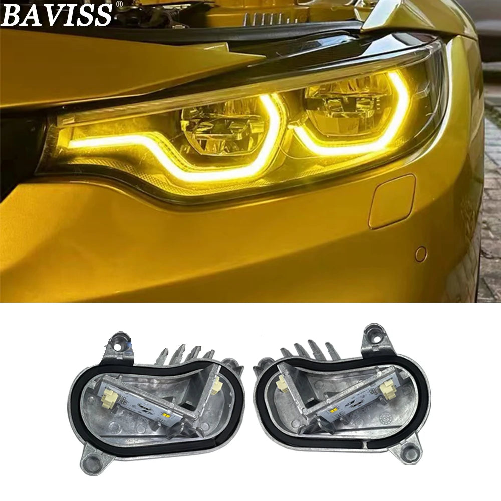 DRL yellow gold color LED Modules F80 F82 F83 lci daytime running light lemon yellow for BMW F80 F82