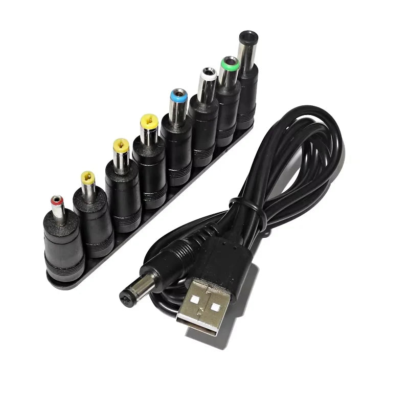 Universal Power Cable USB to DC 5.5 2.1mm Jack 5V Charging C