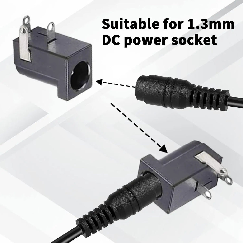 10pcs 3 Pin DC Power Connector PCB Mount Female Plug Jack + 