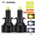360 8 Sides LED H7 Car Headlight Bulb 26000LM 60W D1S D2S D4