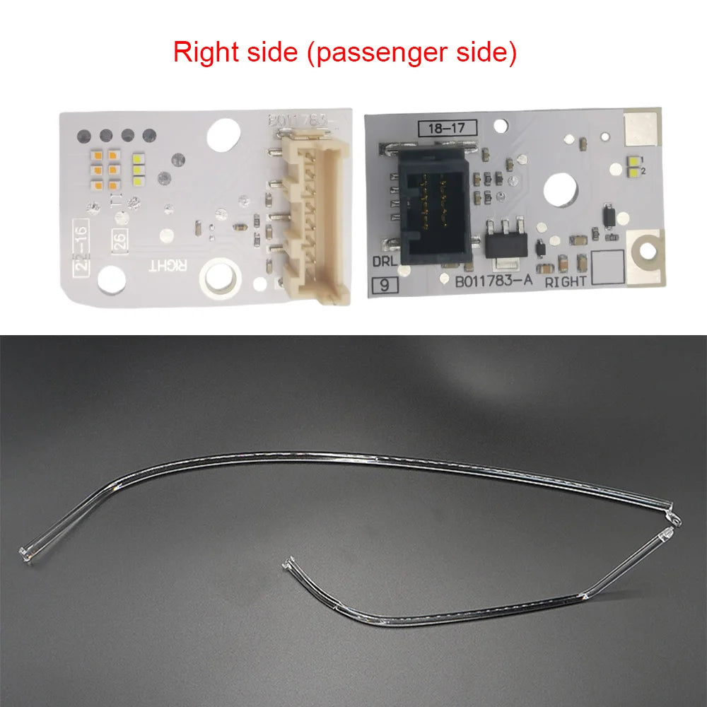 DRL Parts For AUDI A3 2017-2019 LED Headlight Daytime Running Light Guide tube Angel Eye Set