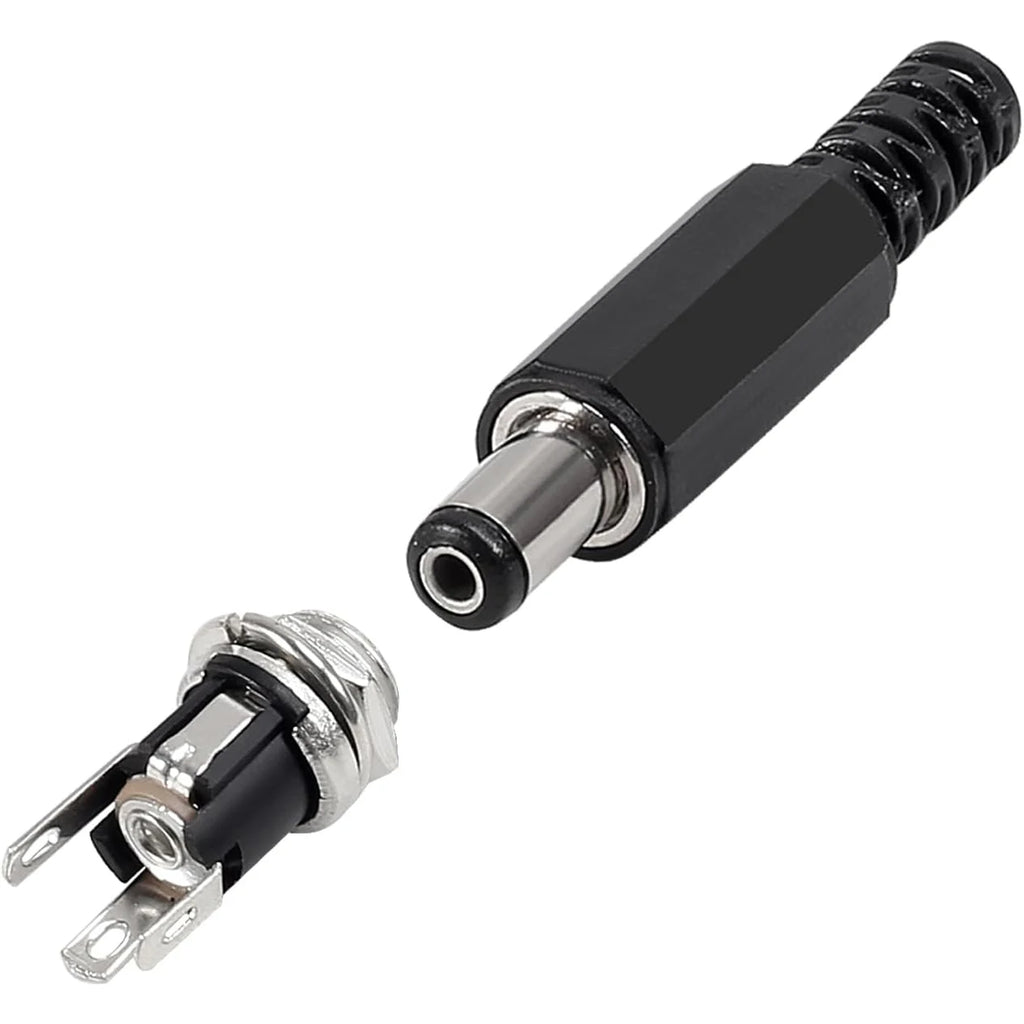 5SETS 5.5x2.1MM DC Power Plug Jack Female Panel Mount Connec