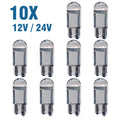 10pcs New W5W LED Canbus T10 Car Lights COB Glass Interior L