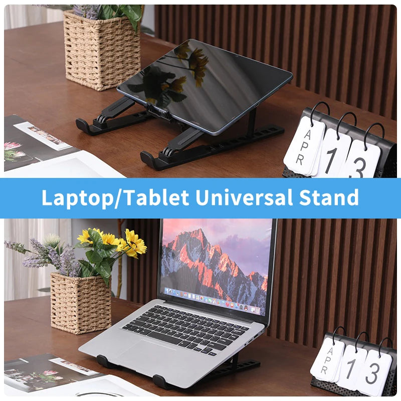 Laptop Cooler Base Stand Foldable Laptop Cooling Pad Holder 
