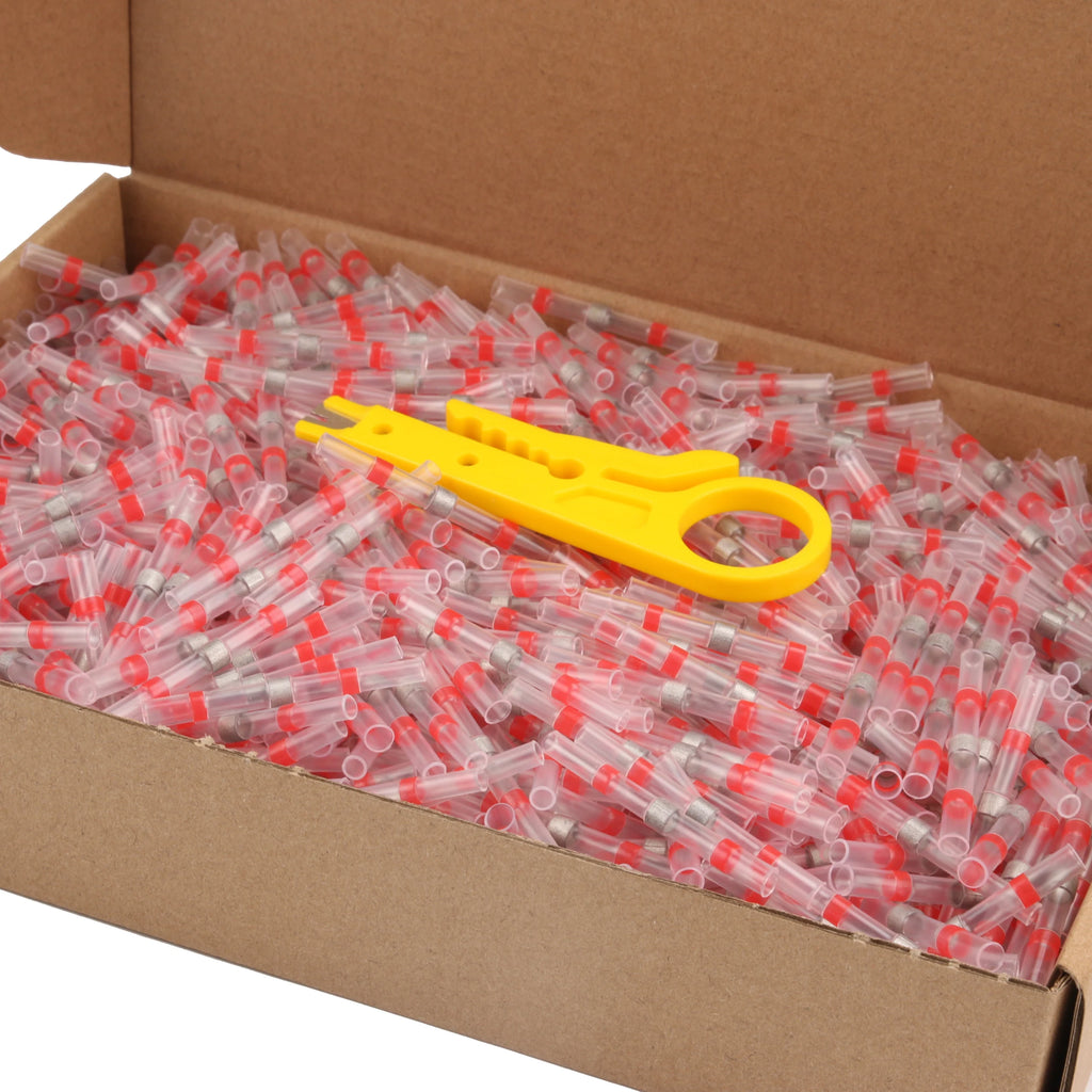 Solder Seal Heat Shrink Waterproof Butt Wire Connectors Term