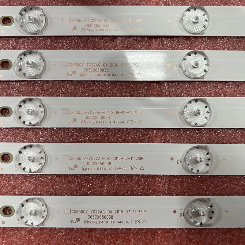 LED Backlight Strip for Continental Edison CELED65SA120B6 UD65LG201 65lex6027 65MUA1500-61 CX65D07-ZC22AG-04