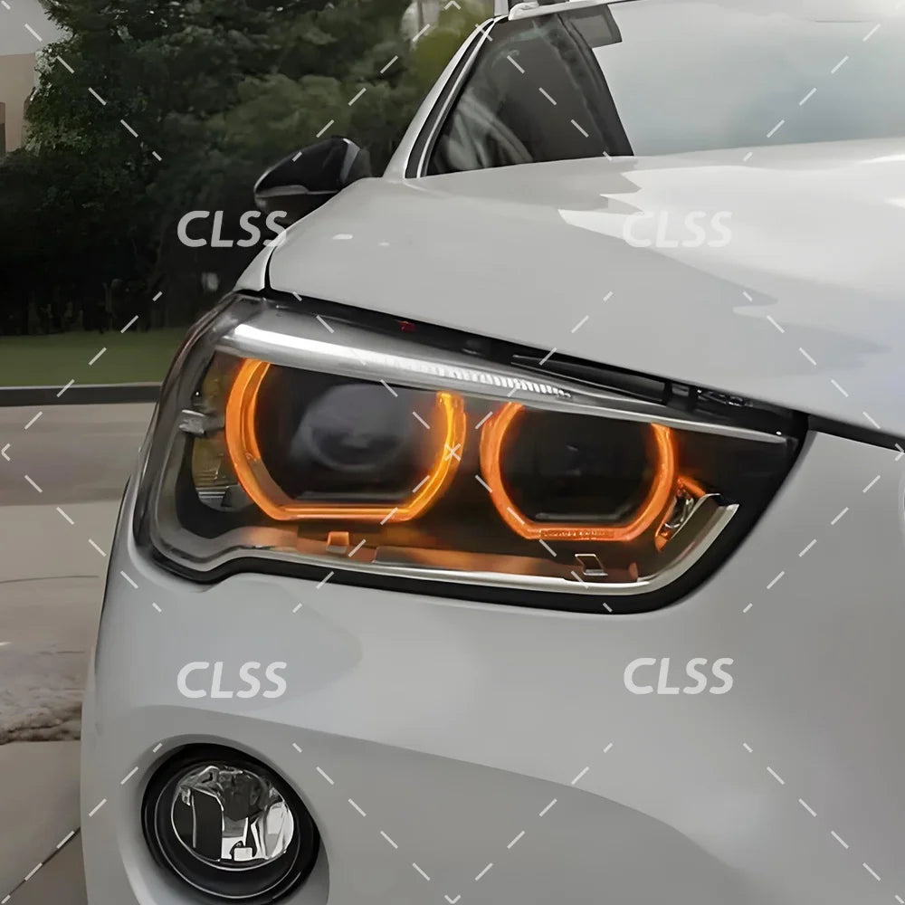 Angel Eye DRL Board 63117428791 For BMW X1 F48 F49 X2 F39 2016-2019 Yellow Blue Amber LED Headlight Daytime