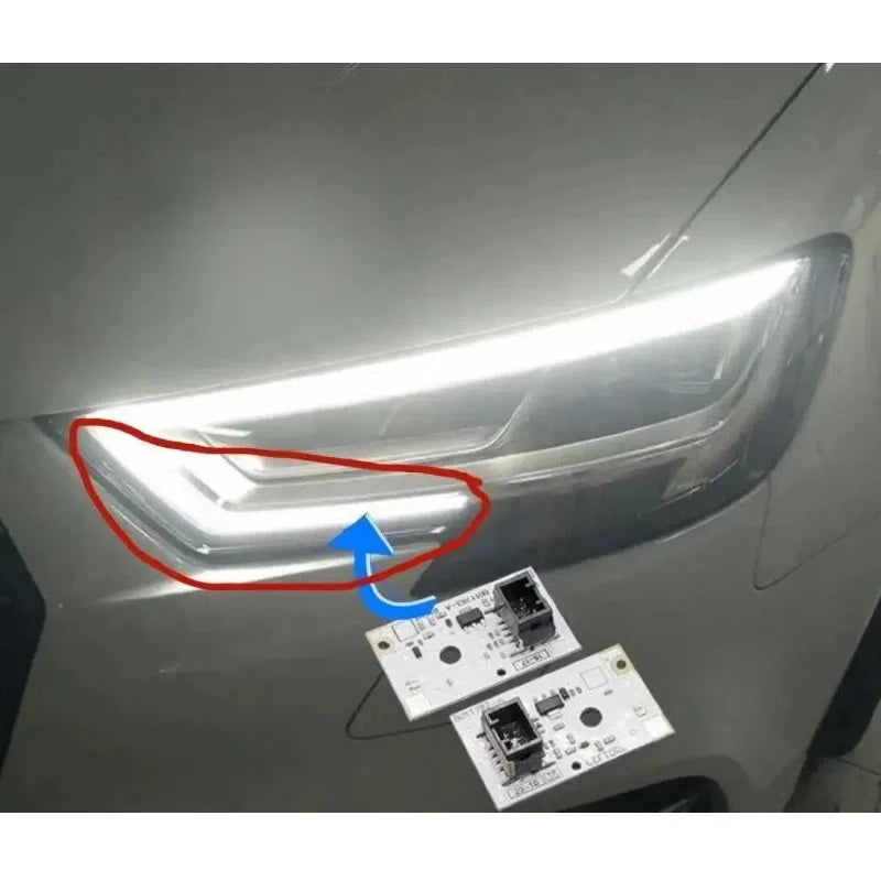DRL OEM B011783-A B011782-A For 2017 2018 AUDI A3 S3 LED Headlight Inner DRL Daytime Running Light PCB Module