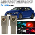2Pcs Car Interior LED Signal Foot Light Ambient Lamp Indoor 