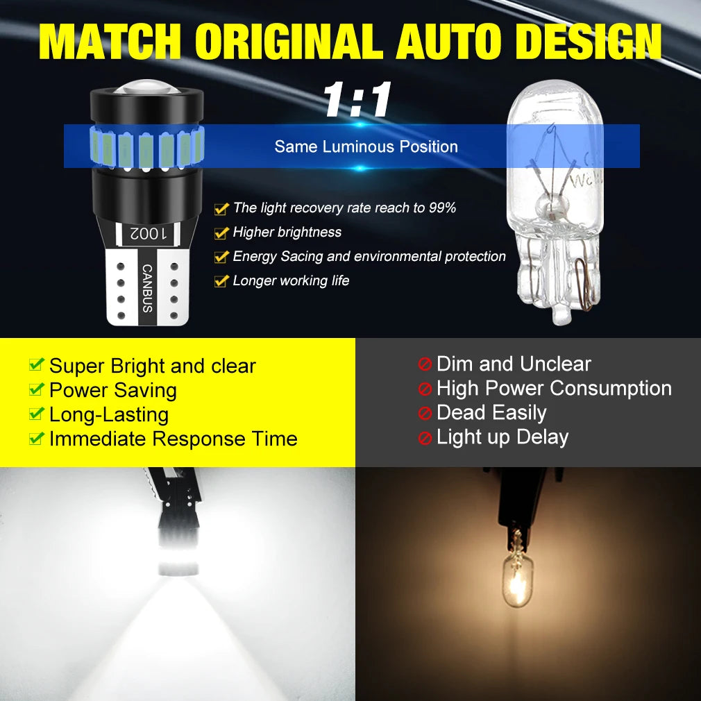 XSTORM T10 W5W LED Canbus No Error 194 168 Bulb 5W5 5W 12V 1