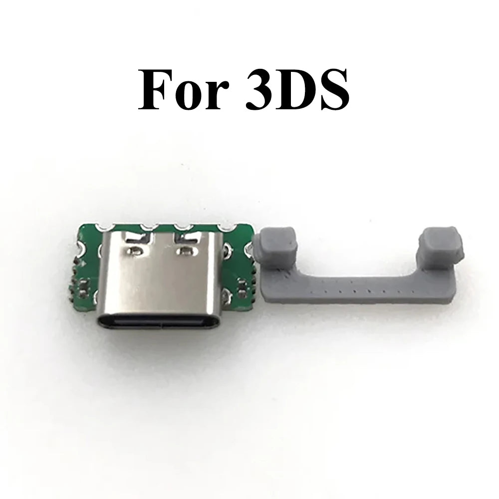 1 Piece 2 in 1 USB-C USB Type-C Charging Port For Nintendo 3DS New 3DS XL LL