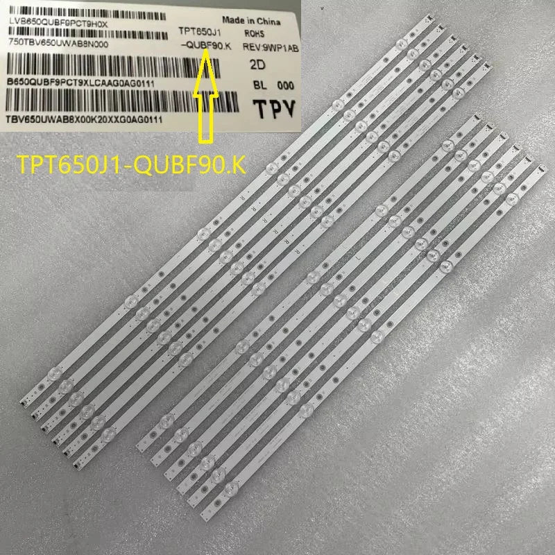 LED Backlight Strip for 12 PCS/set LED Backlight Strip FOR 65PUS6554 LB65065 V0_00 V1 Element TV E4SW6518RKU