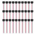 30pcs Type-C Female Chassis Waterproof 2P Solder Wire Type U