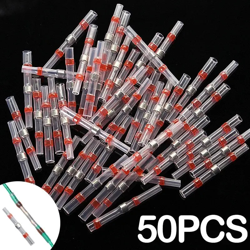 50PCS Heat Shrinkable Wire Connectors SST21 Waterproof Sleev