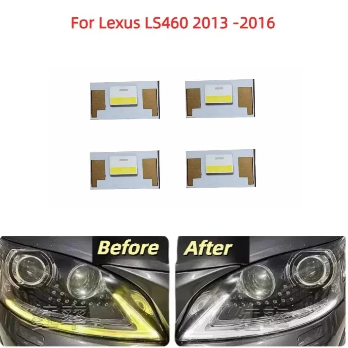 Headlight Daytime Running Light LED Module DRL Chips For Lexus LS460 2014 PCB Circuit Boards Microchips Car