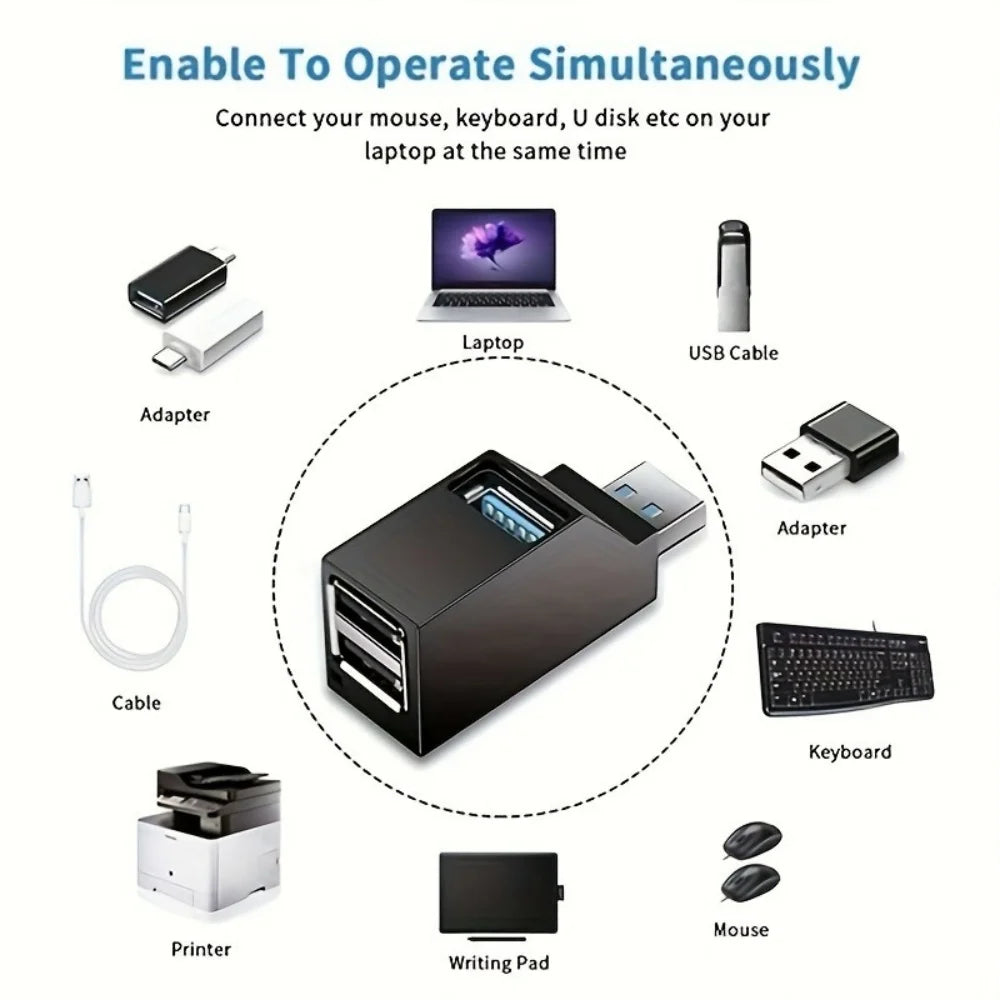 USB 3.0 HUB 3 Ports USB Expander Quick Charge USB Splitter P