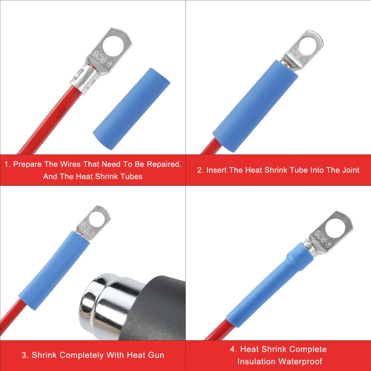 5M 4 1 Heat Shrink Tube With Glue Thermoretractile Shrinkabl