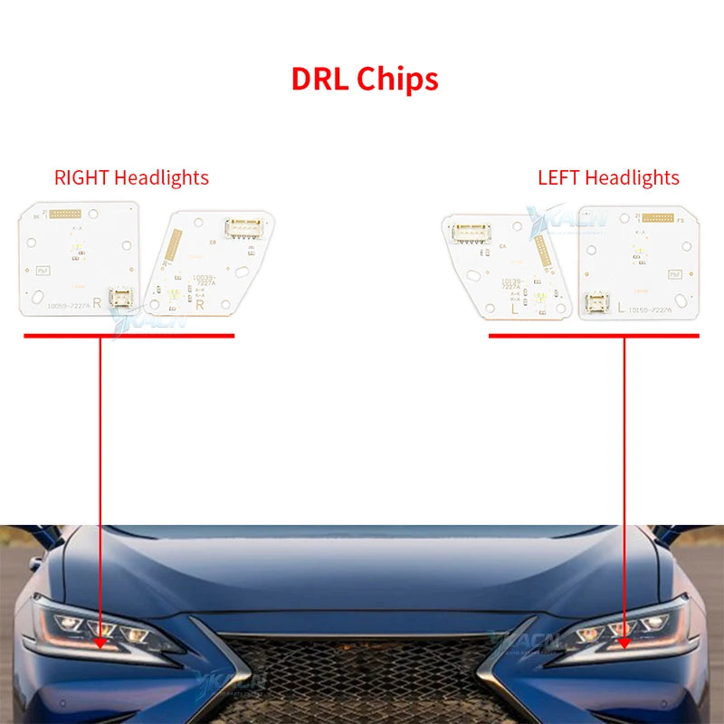 Angel Eyes DRL Chip Boards Headlight Daytime Running Light Retrofit Upgrade Module for Lexus