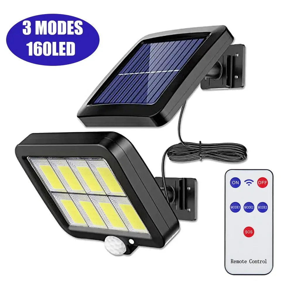 STAARICC Solar Lights Outdoor LED High Brightness Solar Motion Sensor Light 3 Heads 270 Wide Angle Illumination IP65 Waterproof