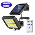 STAARICC Solar Lights Outdoor LED High Brightness Solar Motion Sensor Light 3 Heads 270 Wide Angle Illumination IP65 Waterproof