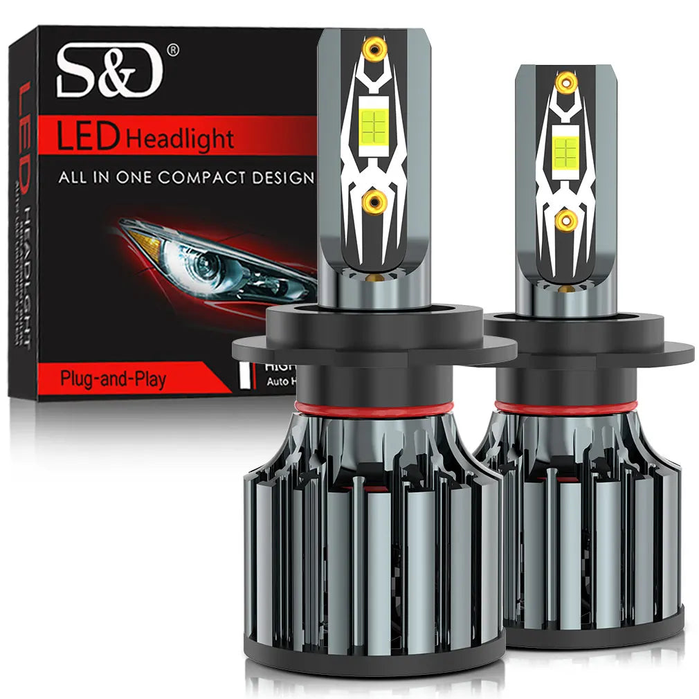 30000LM H7 H1 H4 LED H8 H11 9005 HB3 9006 HB4 9012 Hir2 9008