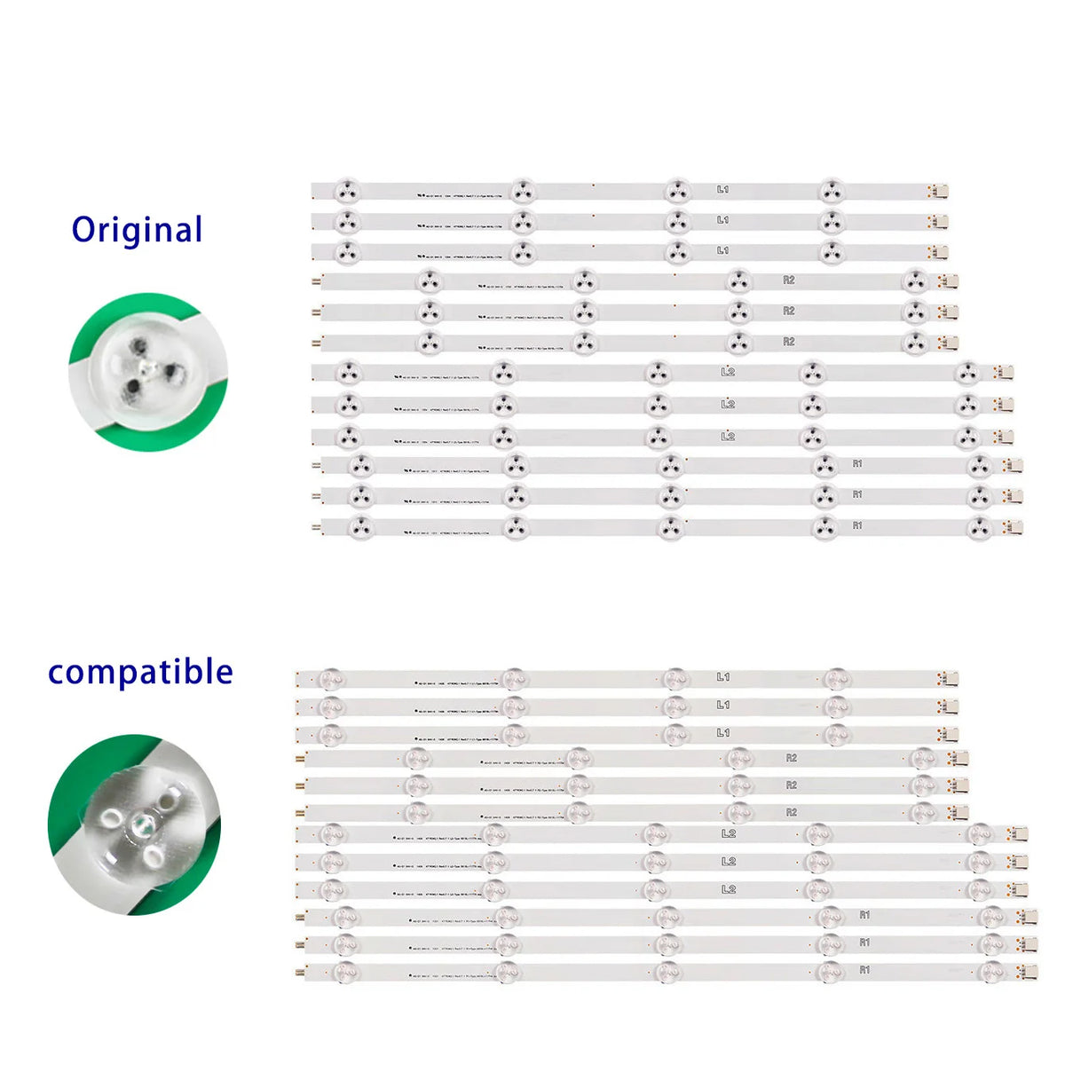 LED Backlight Strip for 120pcs/10set LED Backlight Strips for 47LN547V-ZD 47LA613S-ZA 47LA613V-ZA 47LA6130-ZB
