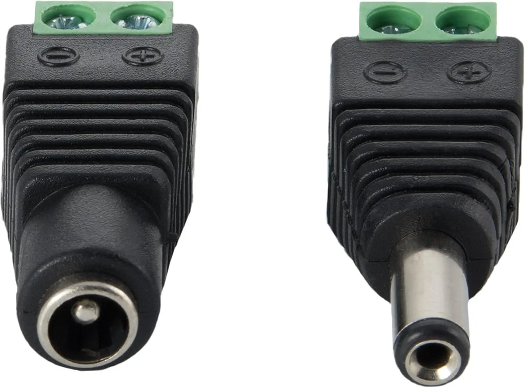 LED Connector Male+Female 2.1x5.5mm 12V DC Power Jack Plug A