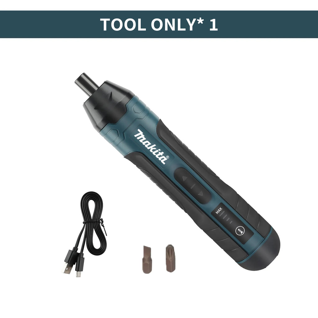 Makita Electric Screwdriver 1300mAh Rechargeable Adjustable Drill USB Charging Port HT422