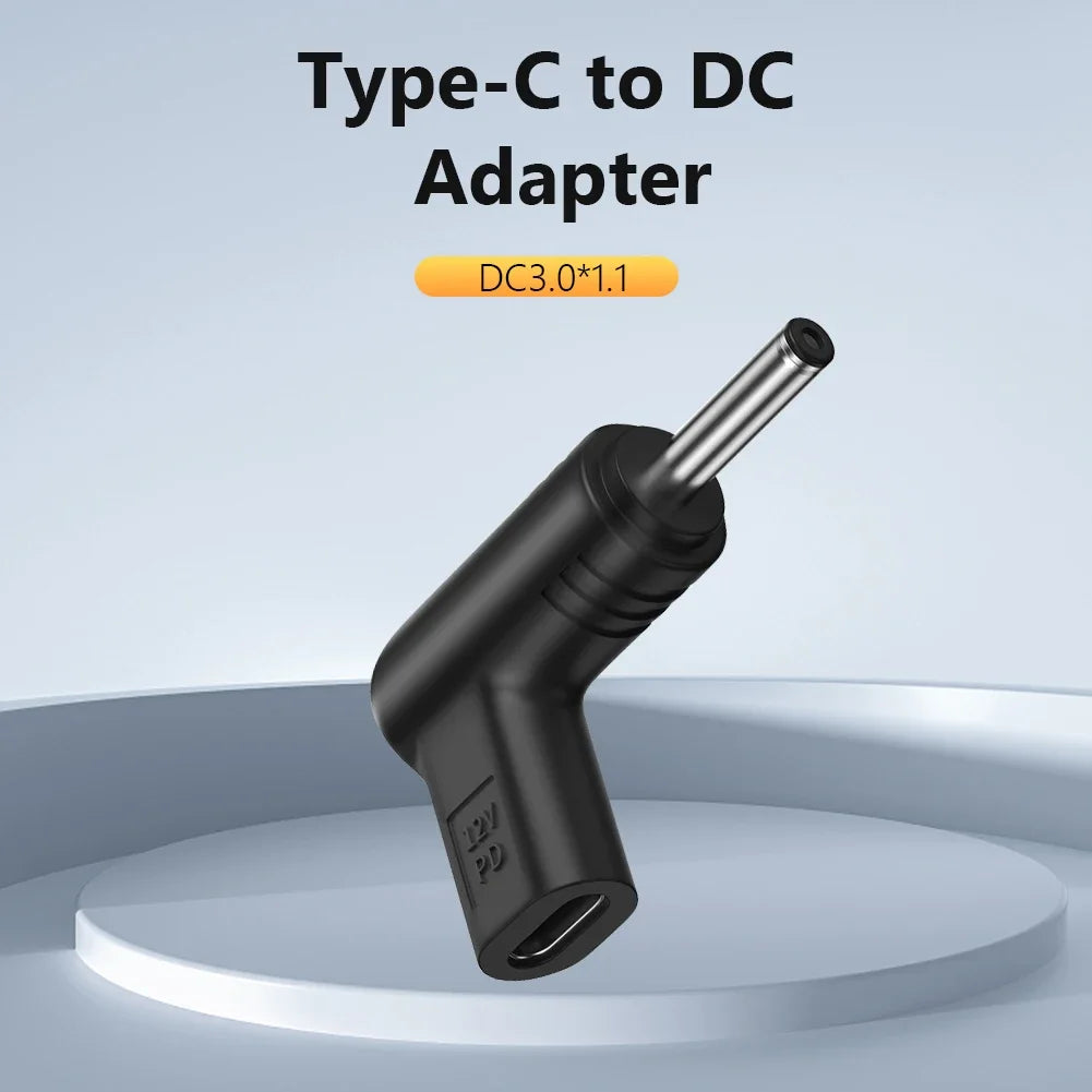 12V Power Connector Multifunctional Type C To DC Jack Plug Charging Adapter USB Type C Female To DC Male for Surveillance Camera