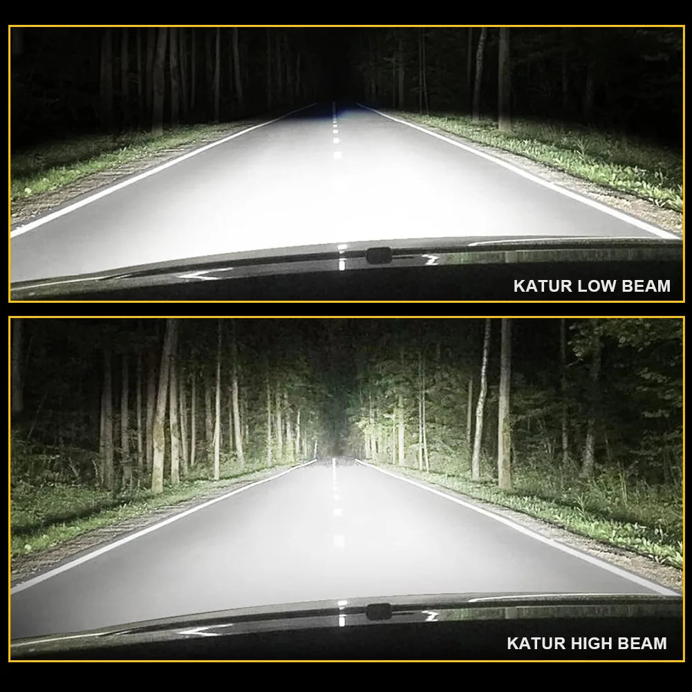 Katur 40000Lm 55W H4 H7 Led Light Bulb Lamp For Cars Hi/Lo B
