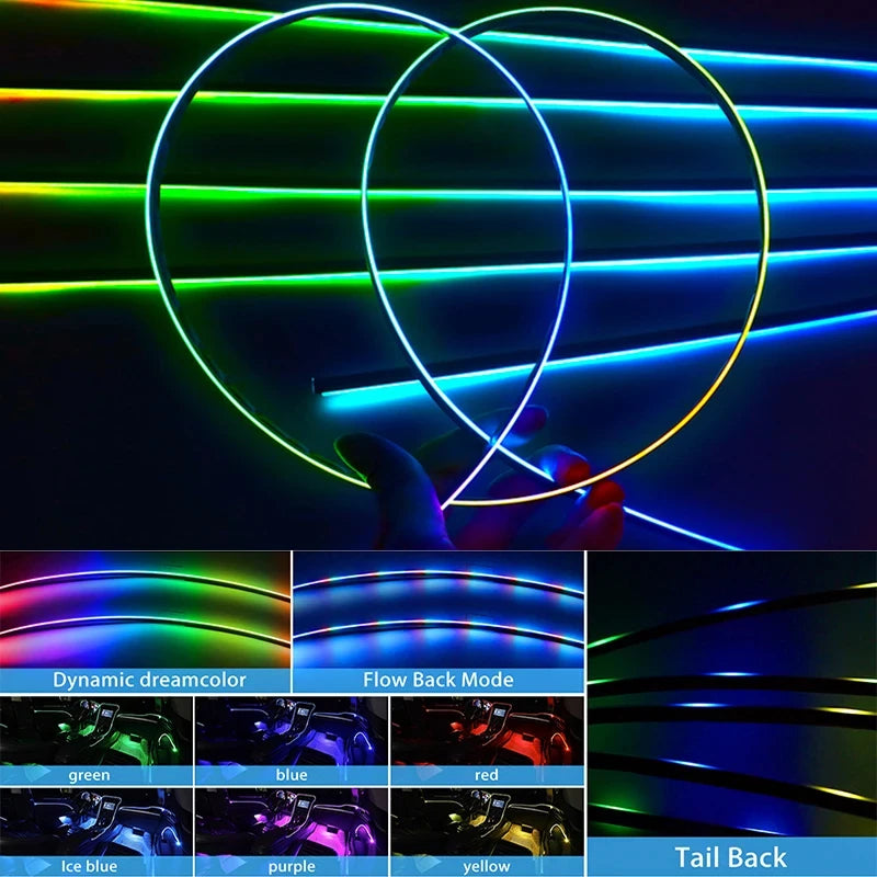 Universal HC22 Neon Car Ambient Lights RGB 64 Color Universa