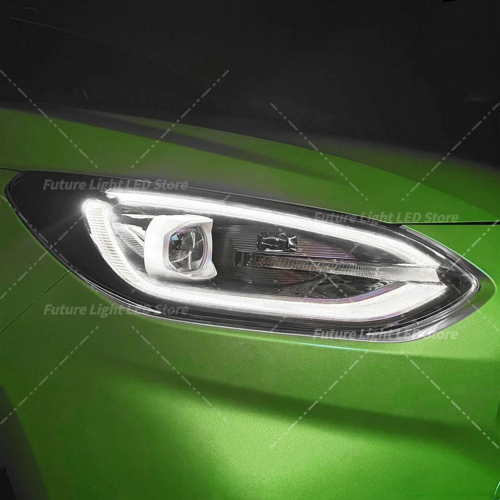 DRL LED Boards Blue Red Angel Eyes For Ford Fiesta MK8.5 ST Focus 2022-2024 Headlight Daytime Running Light
