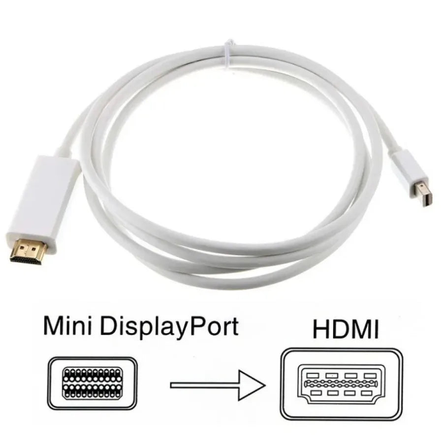 4K Mini DisplayPort To HDMI-compatible 1.8M DP to HDTV Cable