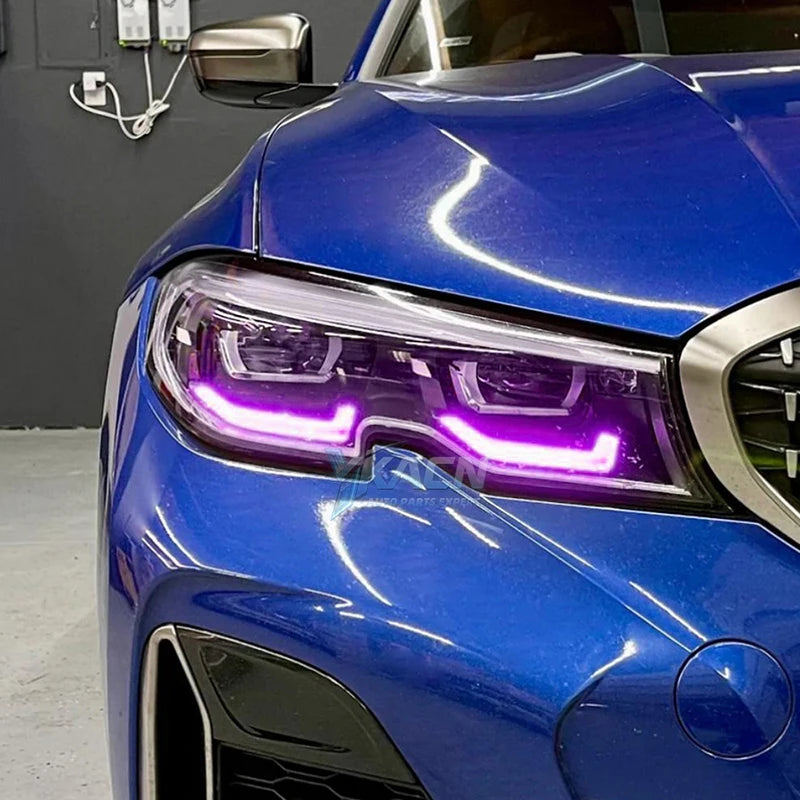 LED Headlight Daytime Running Light Module For 19-22 BMW 3 Series G20 G21 G28 Blue Red Angel Eye DRL Boards
