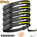 Sensor Headlamp LED Head Flashlight Rechargeable Headlight H