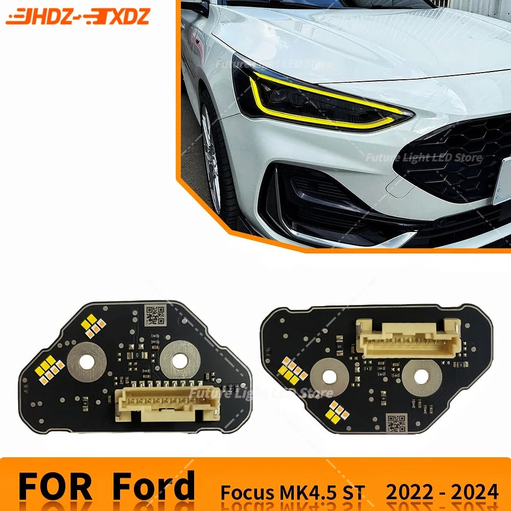 Headlight Daytime Running Light Chips Module Angel Eye Yellow Blue Red DRL LED Boards for Ford MK4