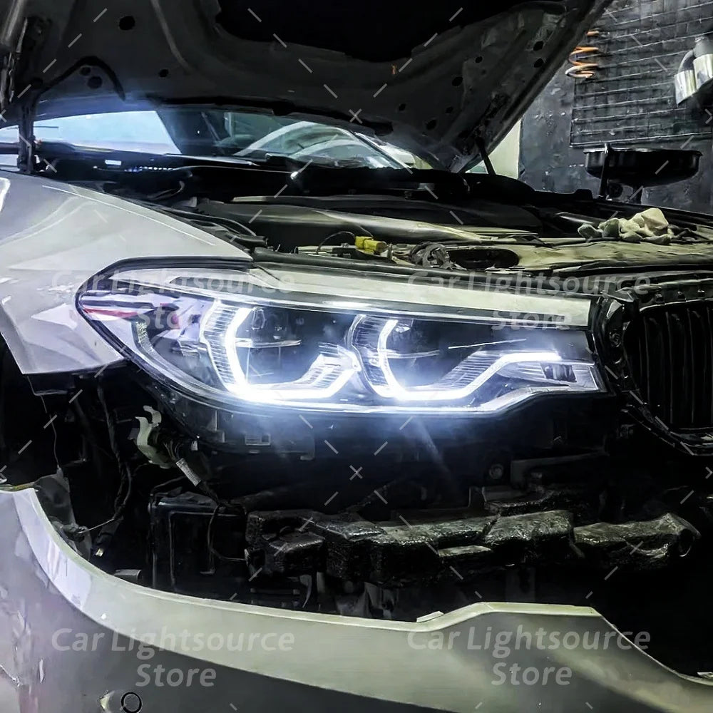 DRL LED Module Yellow Angel Eyes For BMW 5 Series G30 G31 17-20 Adaptive Headlight Daytime Running Lights