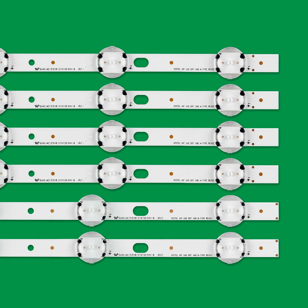 LED Backlight Strip for 49HE4000 49R6010U 49U5766D 49U6863DB 49L3753DB 17DLB49UER4-A 17DLB49UER4-B