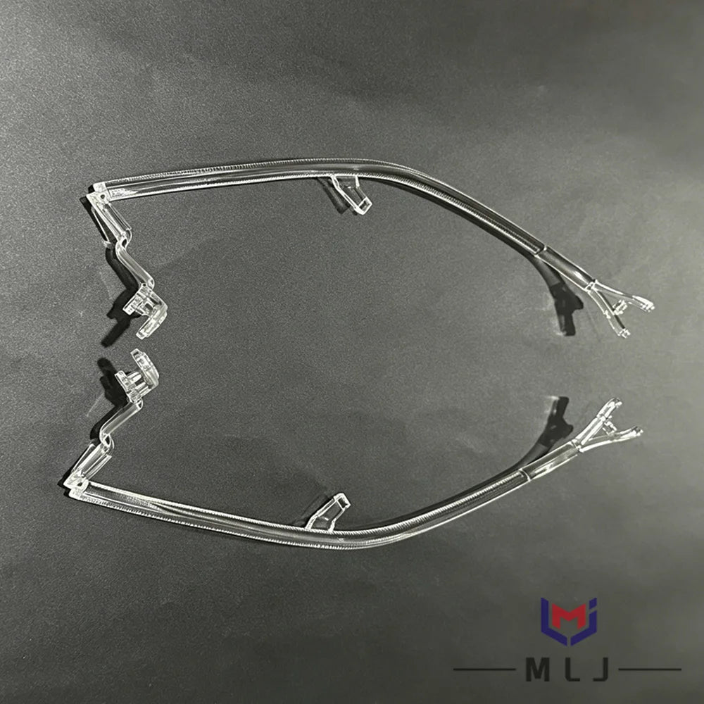 Headlight Replacement Parts White Angel Eyes Acrylic Light Guide Tube Light Guide Strips for Maserati