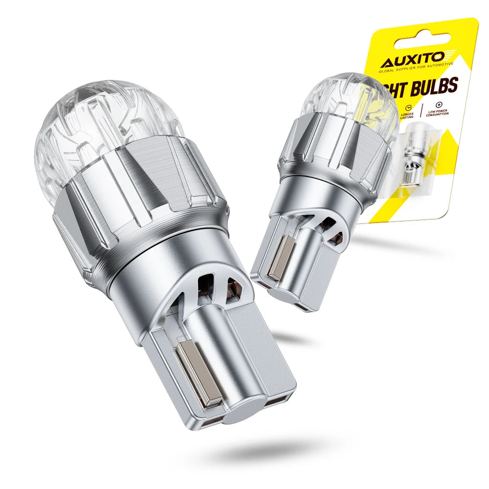 10/2Pcs AUXITO T10 W5W LED Canbus 6500K White Car Interior Map Glove Reading Dome Light Parking Position Lamp 12V Bulbs 2026 New