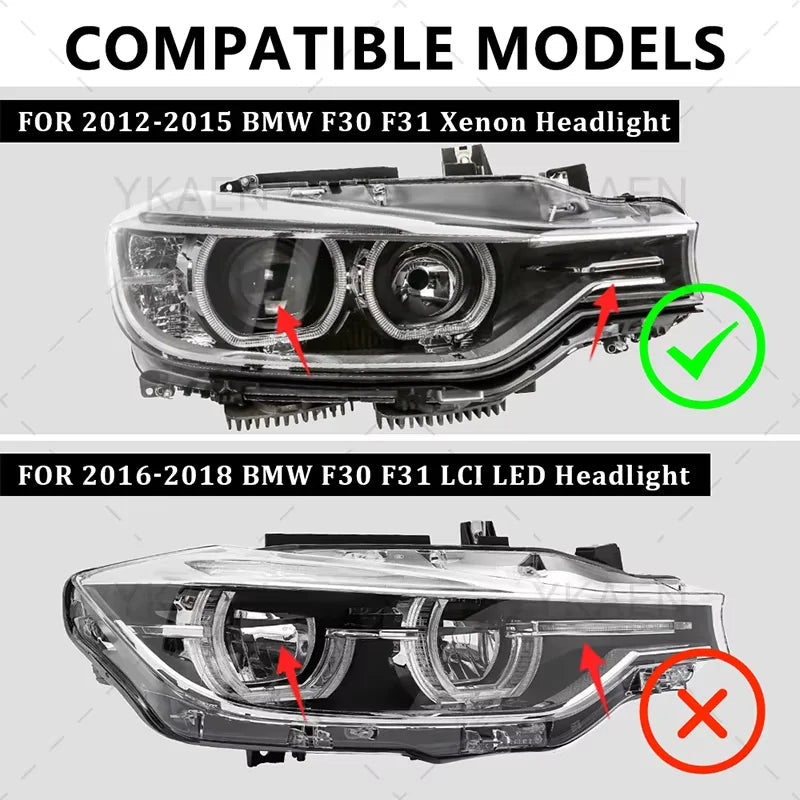 Angel Eye DRL Boards For BMW 3 Series F30 F31 F34 2012-2015 63117398766 Xenon Headlight Daytime Running Light