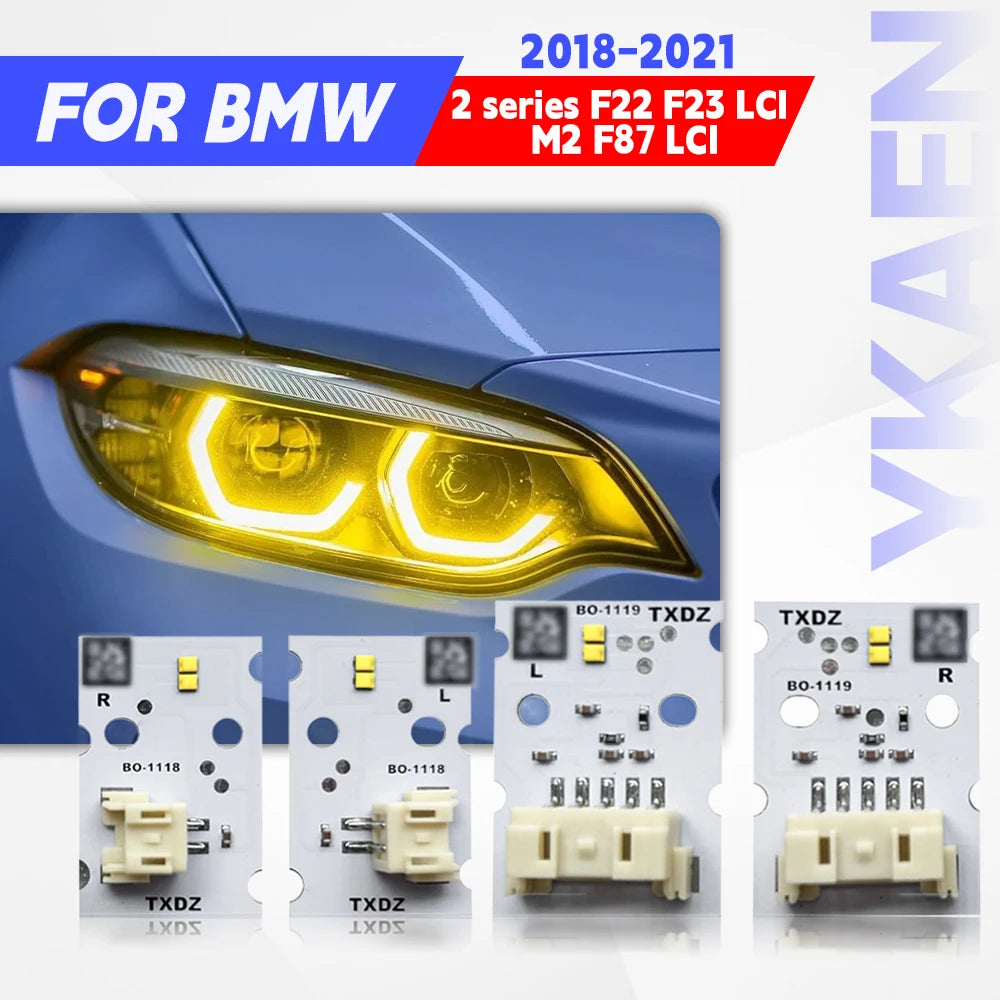 Angel Eyes DRL Chips Module For BMW 2 Series F22 F23 F87 M2 M240i 18-21 LCI Headlight White Daytime Running