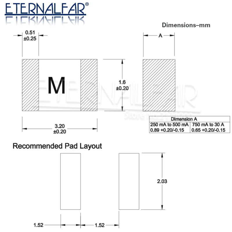 A One Time Positive Disconnect SMD Restore Fast Acting Fuse 
