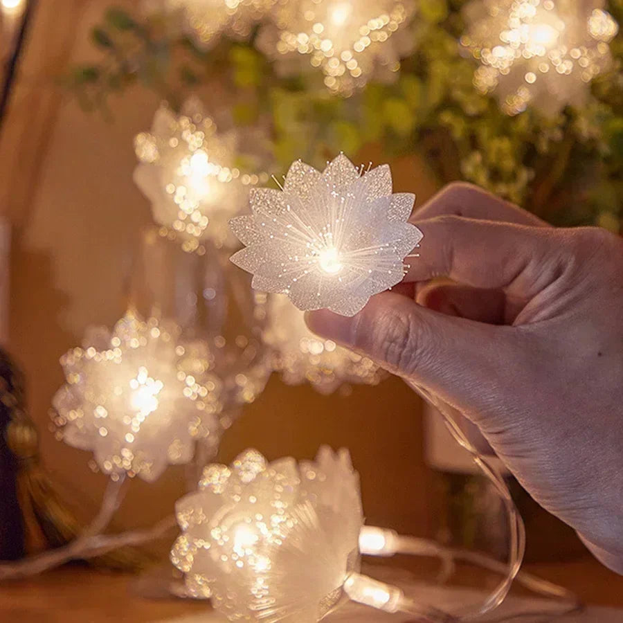 2/3M LED Fiber Optic Fairy Light Battery-operated Garland Ch