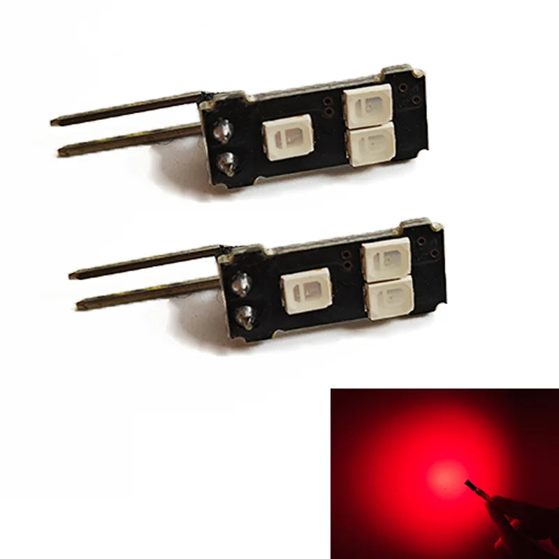 2pcs Ice Blue Red White Purple 3-SMD Car Interior LED Footwell Light Foot Step Light For VW Jetta ID.4 Tayron T-Roc Talagon