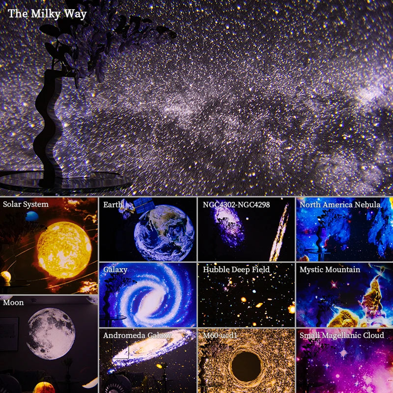 Night Light Galaxy Projector Starry Sky Projector 360 Rotate