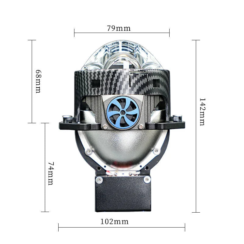Carolyn H4 H7 Bi LED Car Lens Projector Headlights 9005 9006