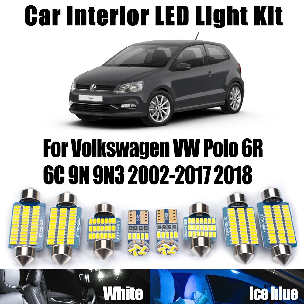 Canbus For Volkswagen VW Polo 6R 6C 9N 9N3 2002-2018 Car LED