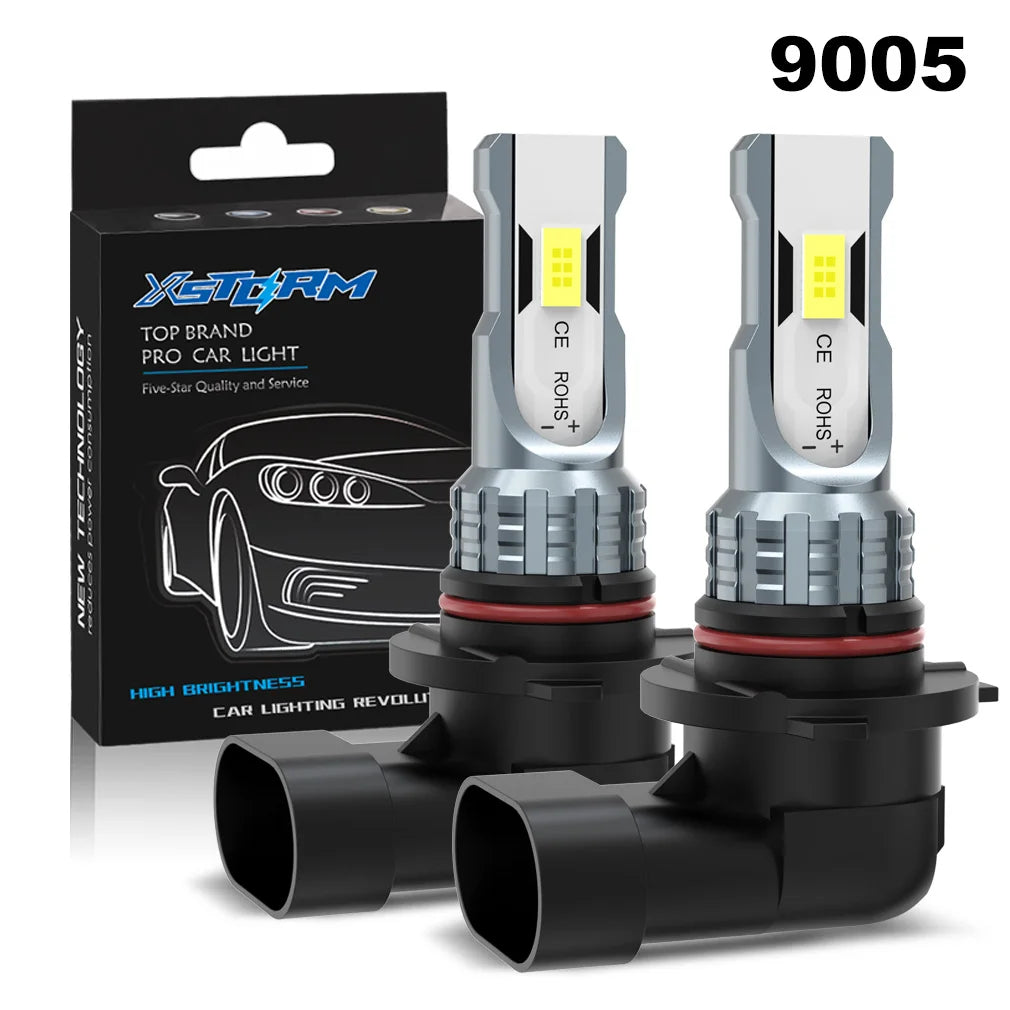 XSTORM H7 LED Fog Lights Bulbs H4 H11 9005 9006 LED Headlight for Car 80W 20000LM 6000K Auto Headlamps Plug & Play 12V 24V