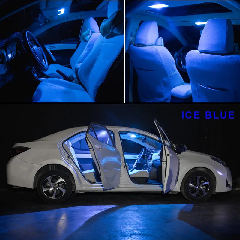 8Pcs Canbus Vehicle LED Interior Map Dome Light Kit For Mits